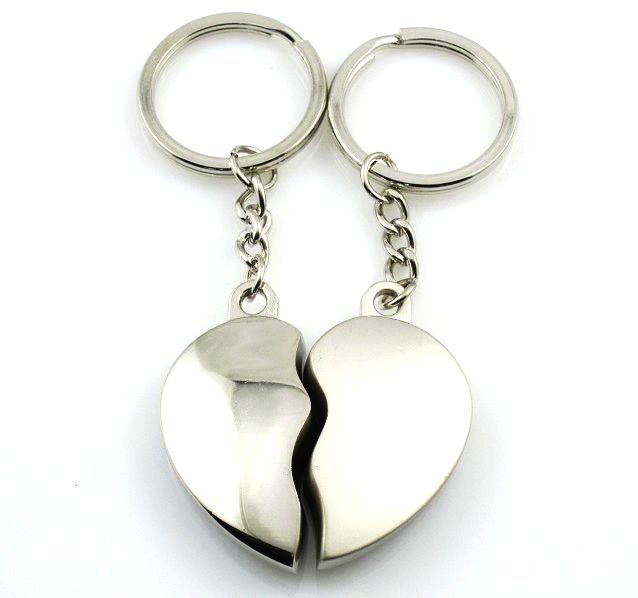 Love Bond Romantic Heart Keychain