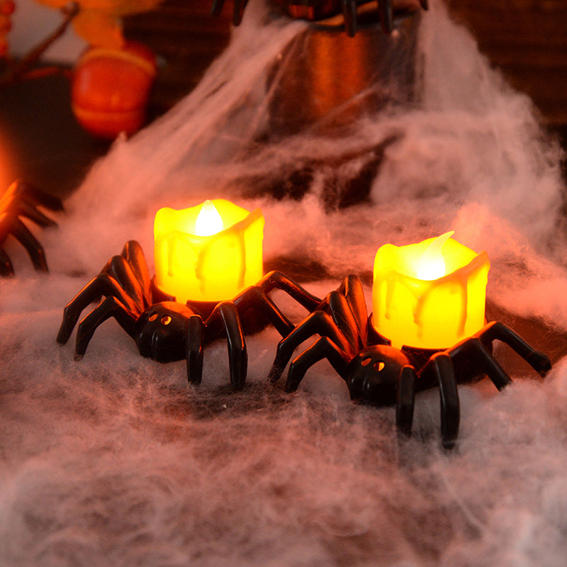 Spooky Spider Halloween Candlestick Ornament