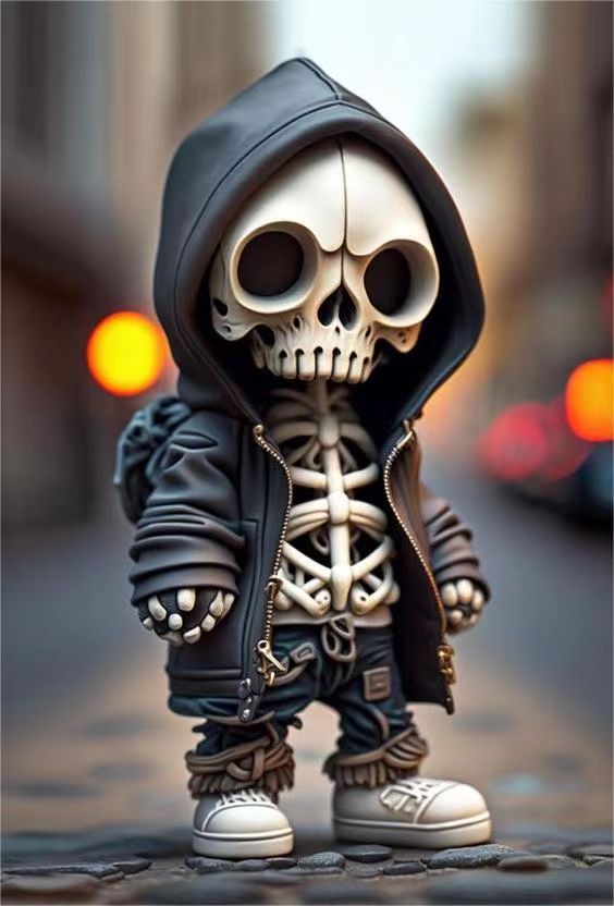 Resin Skeleton Doll Ornament