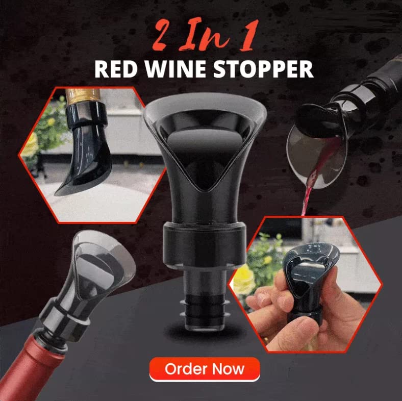 Creative Petal-shaped Plug Wine Pourer