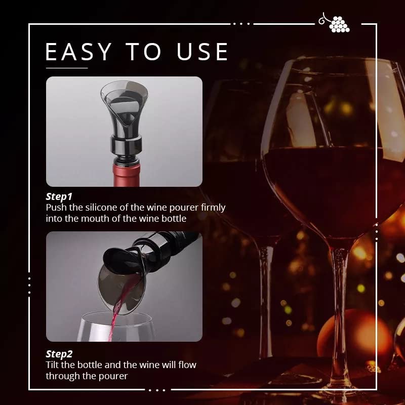 Creative Petal-shaped Plug Wine Pourer