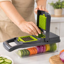 16-in-1 Multifunction Vegetable Chopper & Mandoline Slicer with Container UK