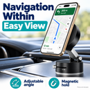 Magnetic Car Phone Holder Vacuum Suction Cup 360° Dashboard Windscreen Mount