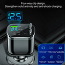 60W Retractable Car Charger Dual Pull Out Cables USB Type C PD QC3.0 12V 24V