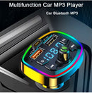 Car Bluetooth 5.0 FM Transmitter Dual USB 2.1A Charger Handsfree MP3 TF Player
