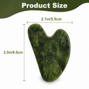 Natural Jade Roller & Gua Sha Set Facial Massage Skin Care Depuffing Tool