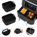 Reusable Silicone Air Fryer Basket Liner Non Stick Pot BPA Free Dishwasher Safe