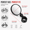2PCS Bicycle Rear View Mirror Convex Handlebar Safety Mirror Mountain E-Bike