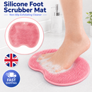 Silicone Foot Scrubber Mat Non-Slip Suction Cups Shower Massager UK