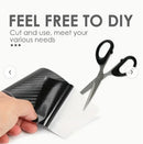 3D Carbon Fibre Car Door Edge Protector Tape Black PVC Adhesive Waterproof Trim