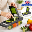 16-in-1 Multifunction Vegetable Chopper & Mandoline Slicer with Container UK