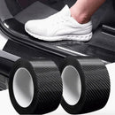 3D Carbon Fibre Car Door Edge Protector Tape Black PVC Adhesive Waterproof Trim
