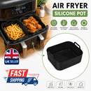 Reusable Silicone Air Fryer Basket Liner Non Stick Pot BPA Free Dishwasher Safe
