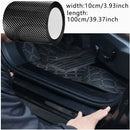 3D Carbon Fibre Car Door Edge Protector Tape Black PVC Adhesive Waterproof Trim
