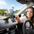Universal Car Phone Holder Dashboard Windshield Mount Adjustable Suction Cup
