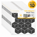 10 Pack Self Adhesive Wall Tiles Peel & Stick Decorative Wall Stickers