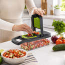 16-in-1 Multifunction Vegetable Chopper & Mandoline Slicer with Container UK
