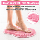 Silicone Foot Scrubber Mat Non-Slip Suction Cups Shower Massager UK