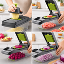 16-in-1 Multifunction Vegetable Chopper & Mandoline Slicer with Container UK