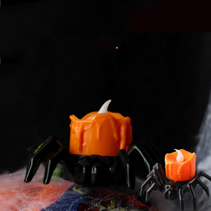 Spooky Spider Halloween Candlestick Ornament