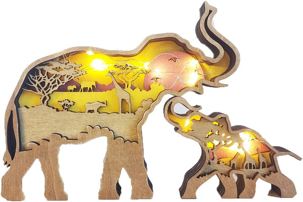 Wooden Animal Led  Ornaments