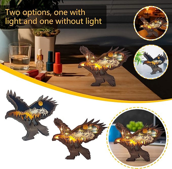 Wooden Animal Led  Ornaments