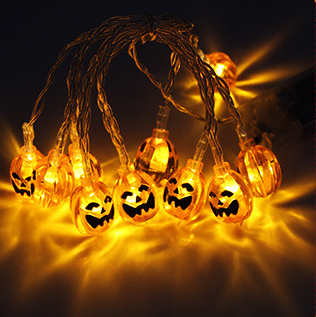 Pumpkin Gleam Solar String Lights