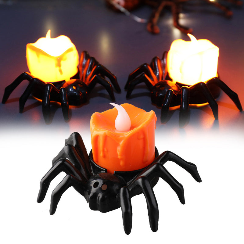 Spooky Spider Halloween Candlestick Ornament