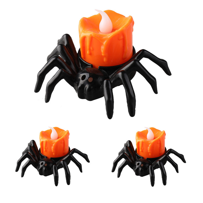 Spooky Spider Halloween Candlestick Ornament