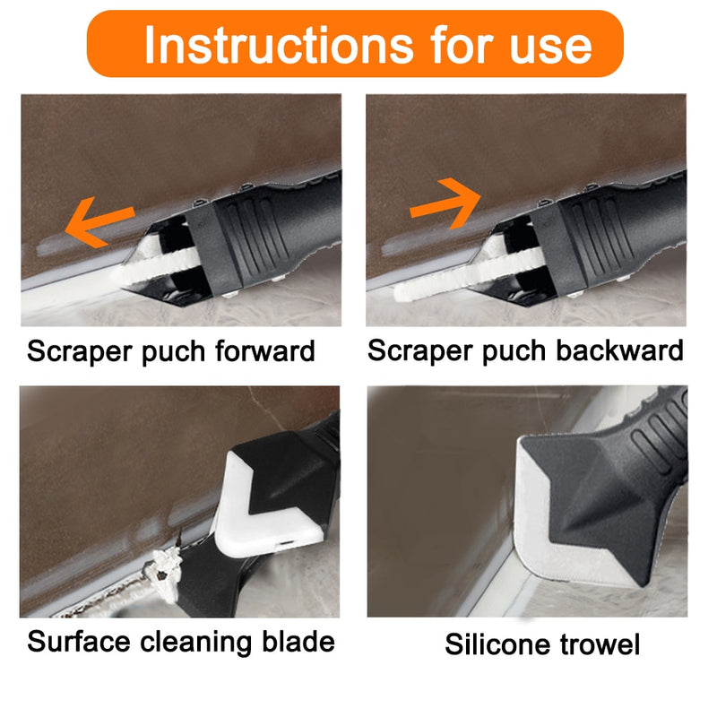 5 In 1 Silicone Scraper Kit