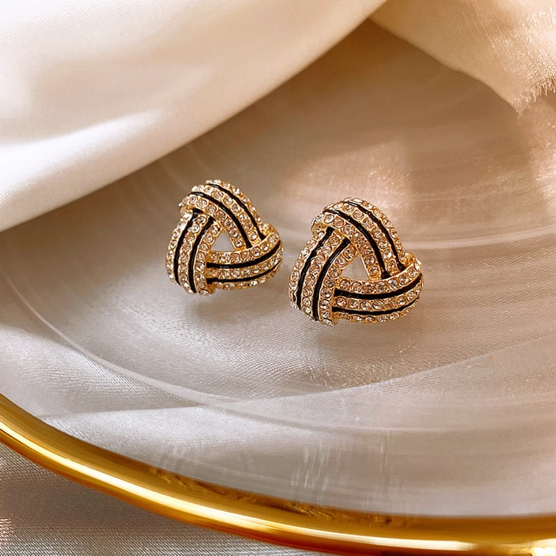 Zircon Heart Earrings