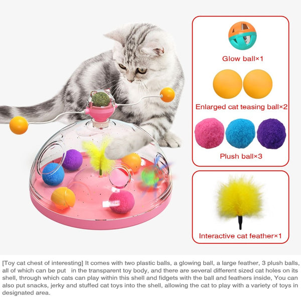 Meows Windmill Cat Toy with Catnip Ball