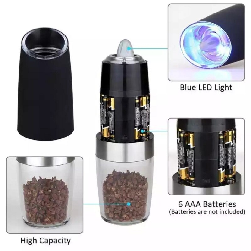 Electric Gravity Pepper Grinder