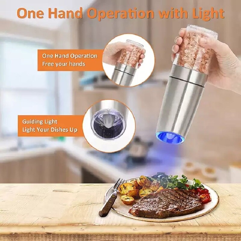 Electric Gravity Pepper Grinder