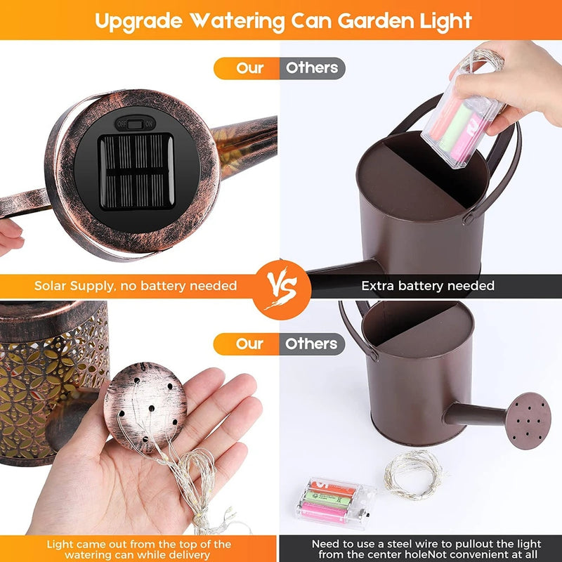 Solar Watering Can LED Lamp