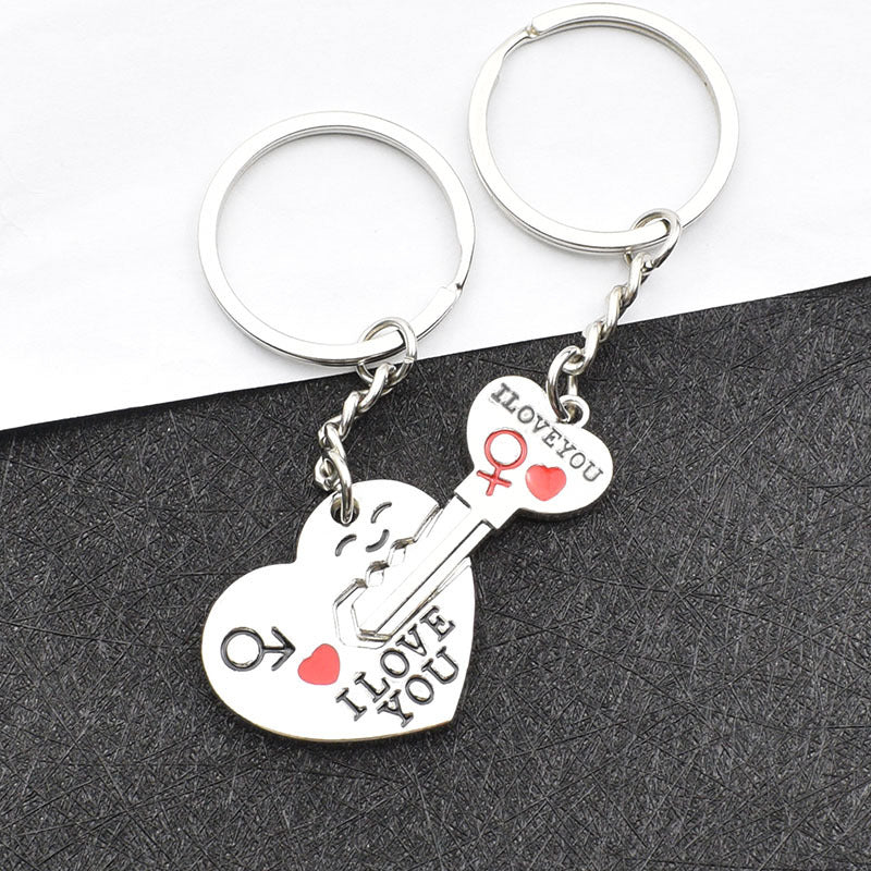 LoveLuck Heart & Clover Keychain