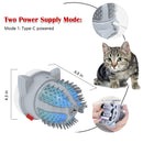 Electric Cat Brush LED Toy Massager